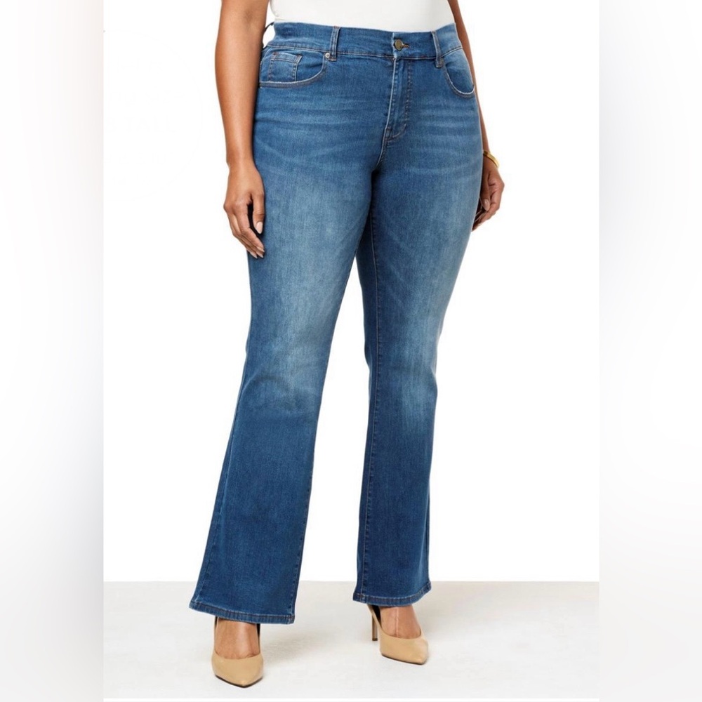DG2 by Diane Gilman Infinity Stretch Tri-Fit Bootcut Jeans 14P